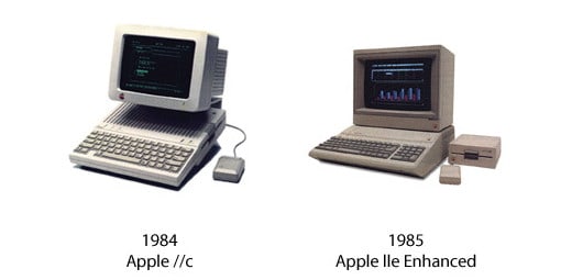 Apple IIc und Apple IIe Enhanced