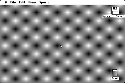 Schreibtisch Mac OS 1.1