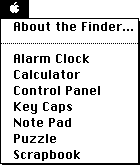 Programm-Menü Mac OS 1.1