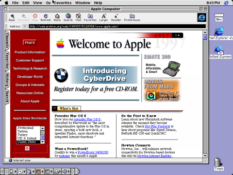 Screenshot Mac OS 8.1
