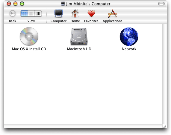 Mac OS X 10.0 Cheetah – File Manager