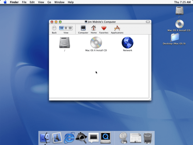 Mac OS X 10.0 Cheetah - First Run Mac OS X 10.0 Cheetah - First Run