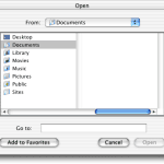Mac OS X 10.0 Cheetah - Open File Mac OS X 10.0 Cheetah - Open File