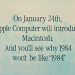 1984: Marktstart Apple Macintosh thumbnail