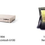 Power Macintosh 6100 und Newton Message Pad 110