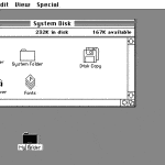 Die GUI des erste Apple Macintosh (1984)