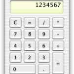 Mac OS X 10.0 Cheetah – Calculator