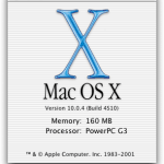 Mac OS X 10.0 Cheetah – About
