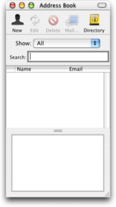 Mac OS X 10.0 Cheetah - Address Book