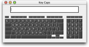 Mac OS X 10.0 Cheetah - Keyboard Map