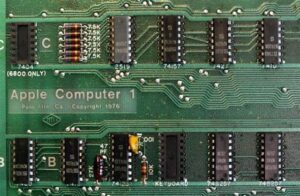 1976: Mainboard des Apple I