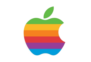1976: Das Regenbogen-Logo von Apple