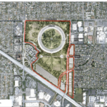Das Gelände für den Apple-Campus 2 in Cupertino © Apple Inc. – Foster + Partners