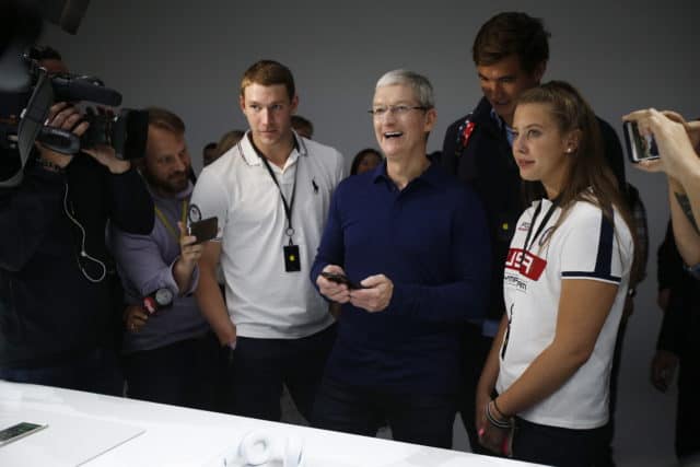 Apple-CEO Tim Cook auf dem Launch-Event.