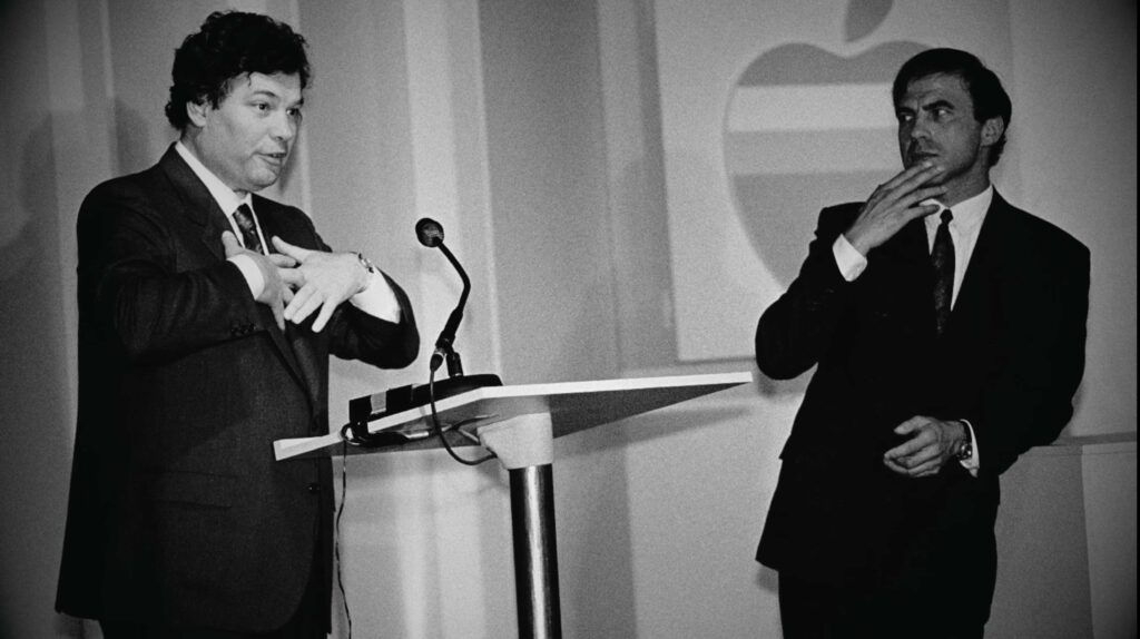 Michael Spindler und Steve Jobs