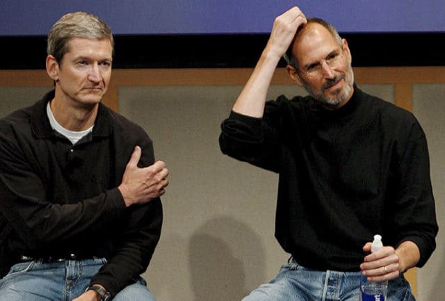 Tim Cook und Steve Jobs