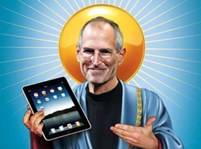 Das iPad als heilige Tafel: Cover der Zeitschrift Economist
